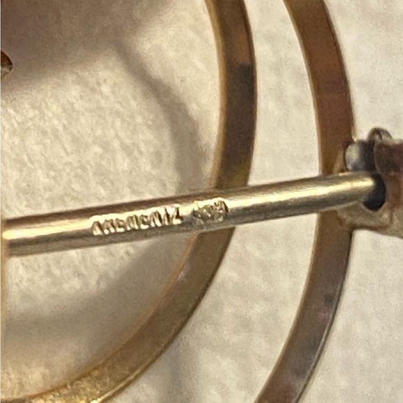 Vintage Krementz Floral Rose Brooch - Picture 4 of 6